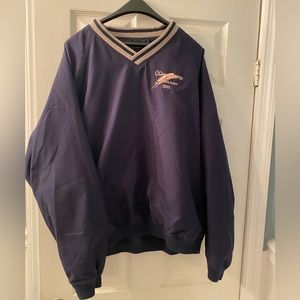 Ultra Club Collection Large Navy Climara Open Golf Pullover Windbreaker
